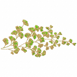 Flowers And Tree Embroidery Design 2